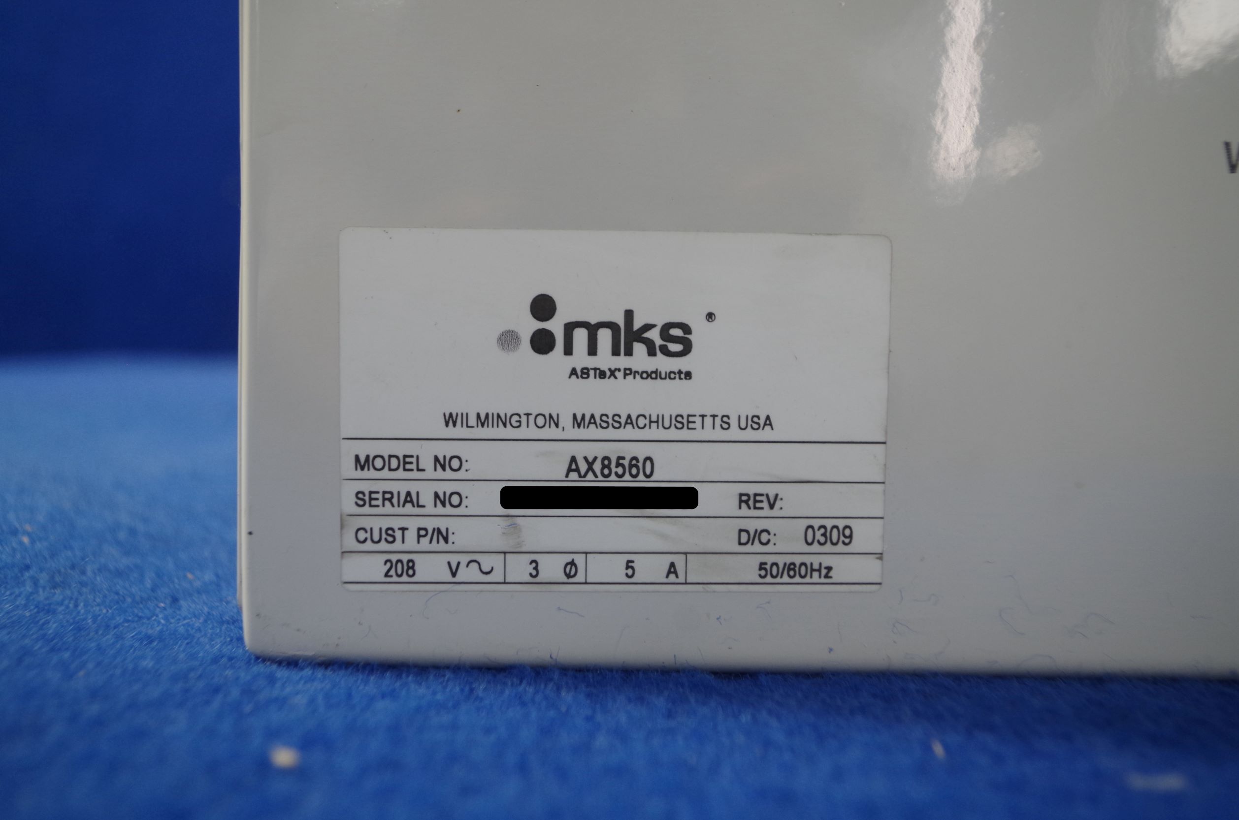 MKS ASTeX AX8560 OZONE Generator 